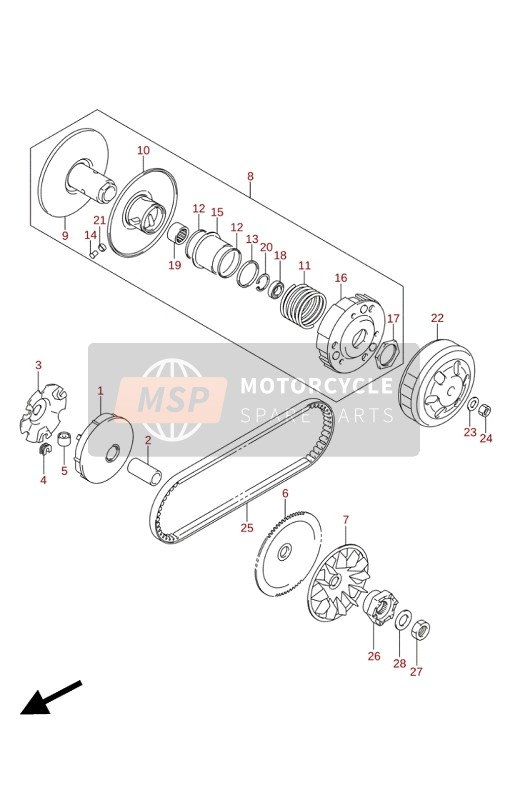 2760109J50, Correa Accionamiento, Suzuki, 0